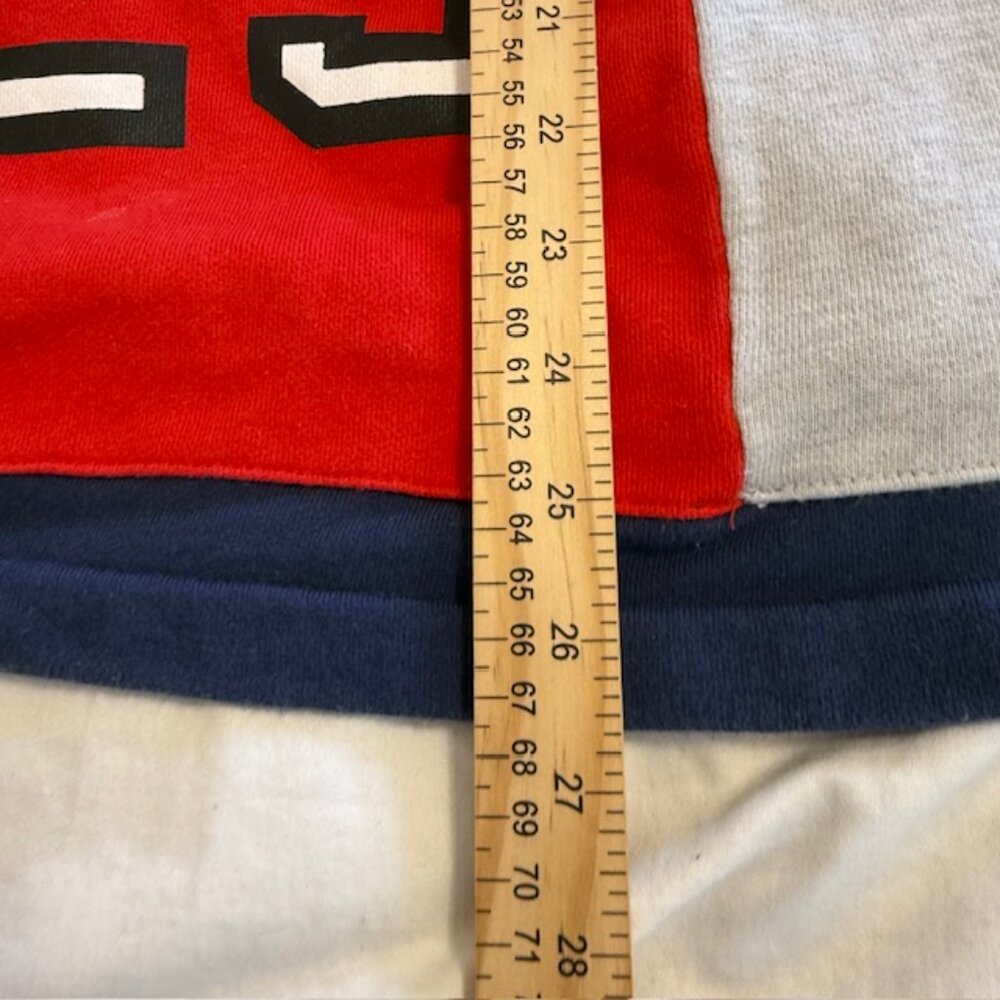 Vintage Disney Hoodie unisex M Red/Blue  Sweatshirt Sweater Mickey Mouse 90s Y2K - Picture 8 of 10